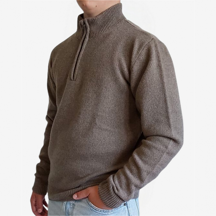 Mezza Zip Uomo 100% Cashmere