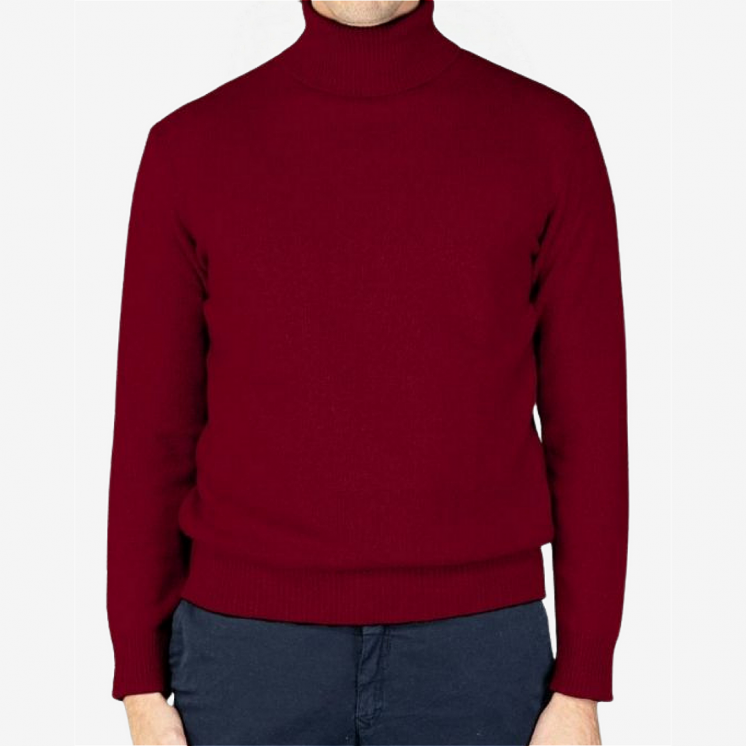 Pullover Uomo Dolcevita 100% Cashmere