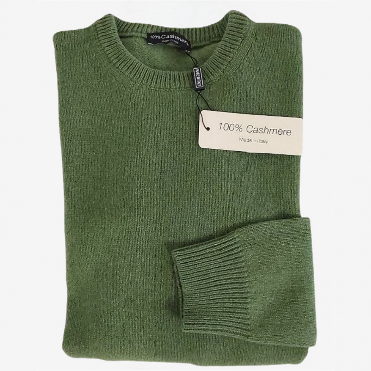 Pullover Uomo Girocollo 100% Cashmere.