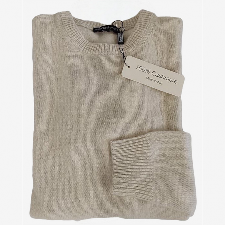 Pullover Uomo Girocollo 100% Cashmere.