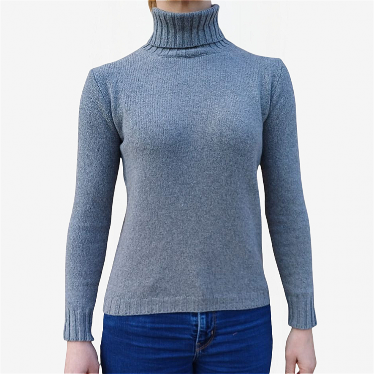 Women's Turtleneck Pullover 100% Cashmere