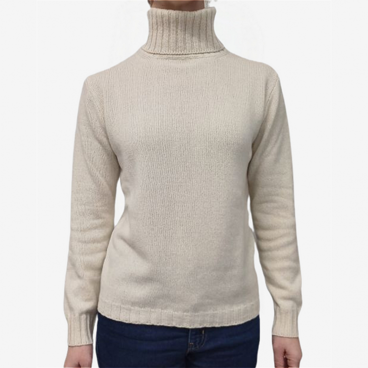 Women's Turtleneck Pullover 100% Cashmere