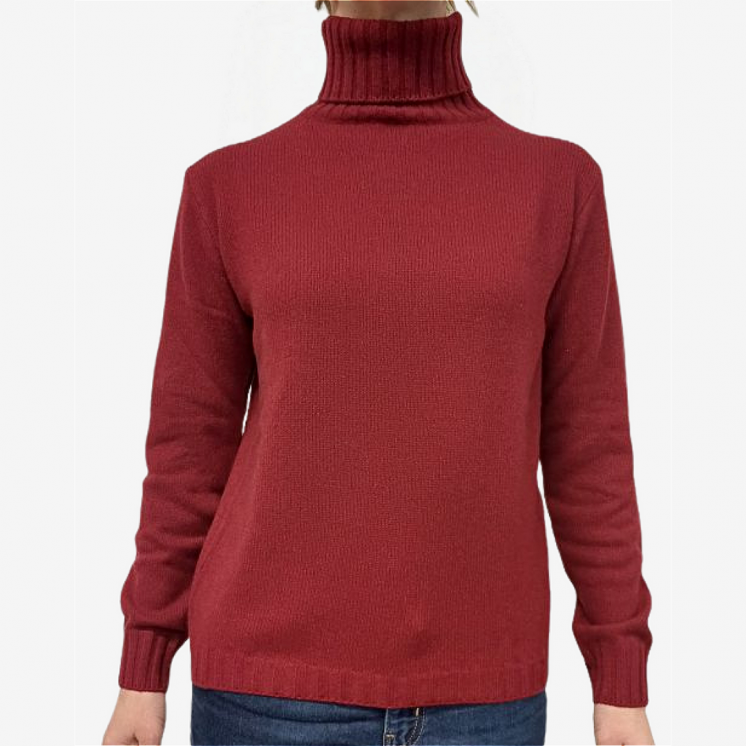 Women's Turtleneck Pullover 100% Cashmere