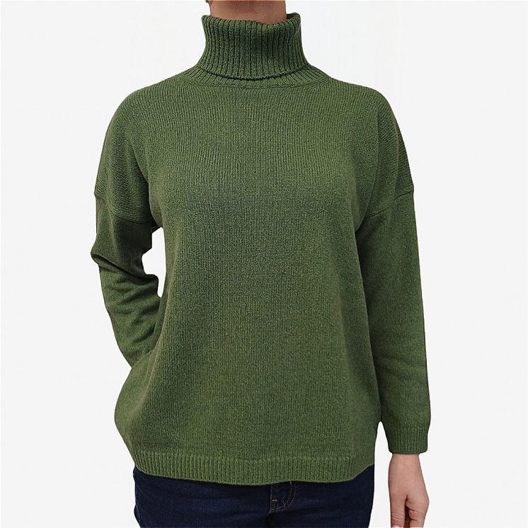 Women's Turtleneck Pullover Over 100% Cashmere