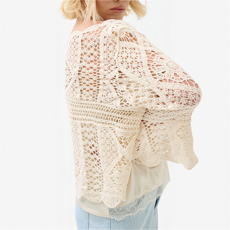 Pull Crochet 100% Coton