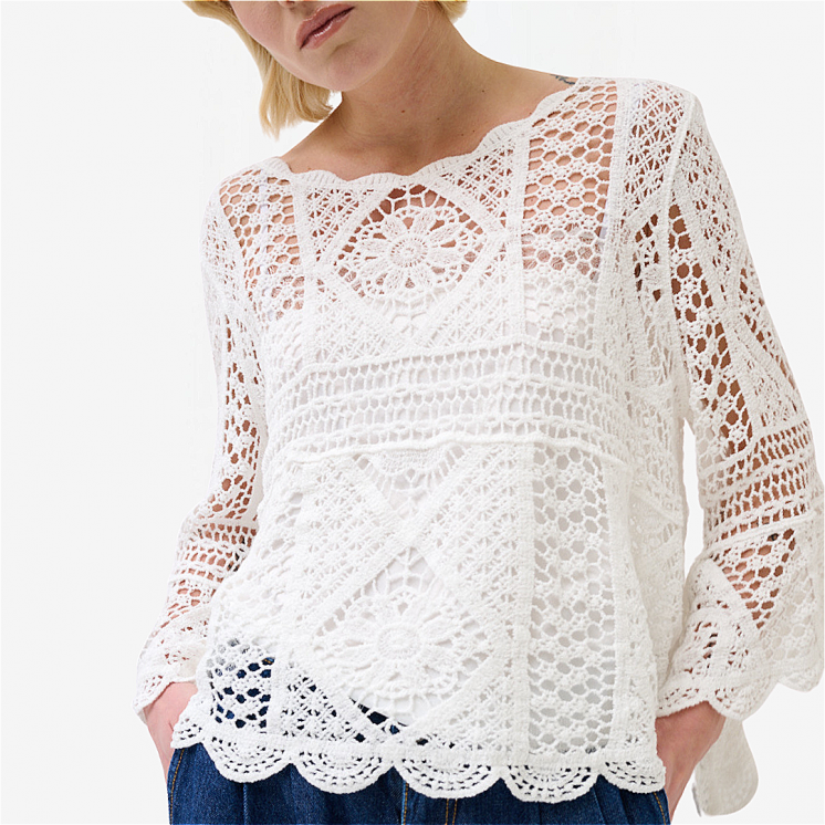 Crochet Sweater 100% Cotton