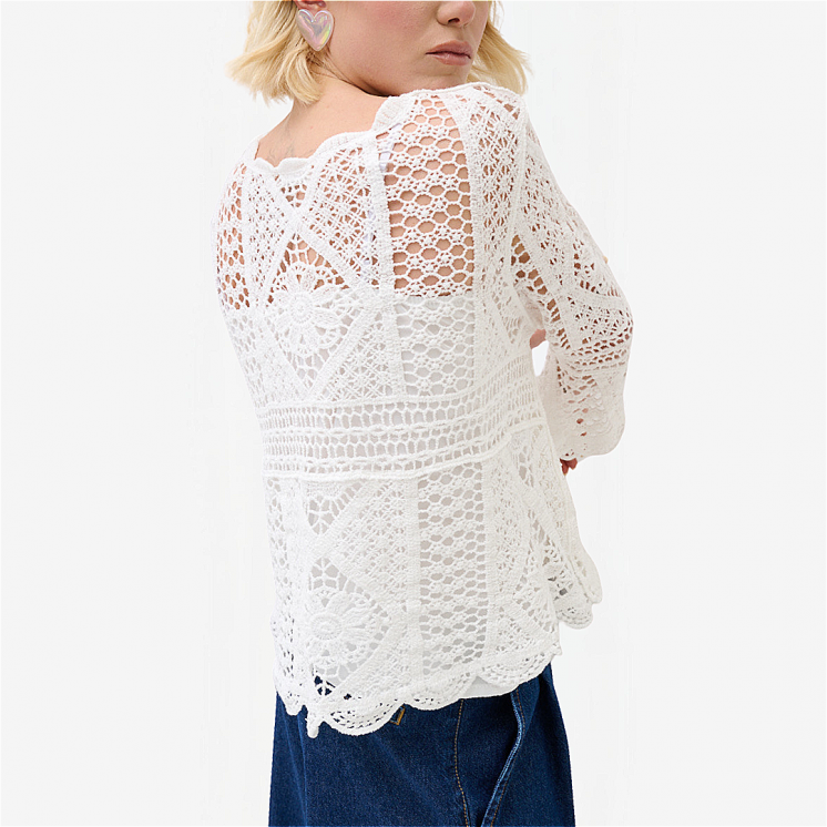 Crochet Sweater 100% Cotton