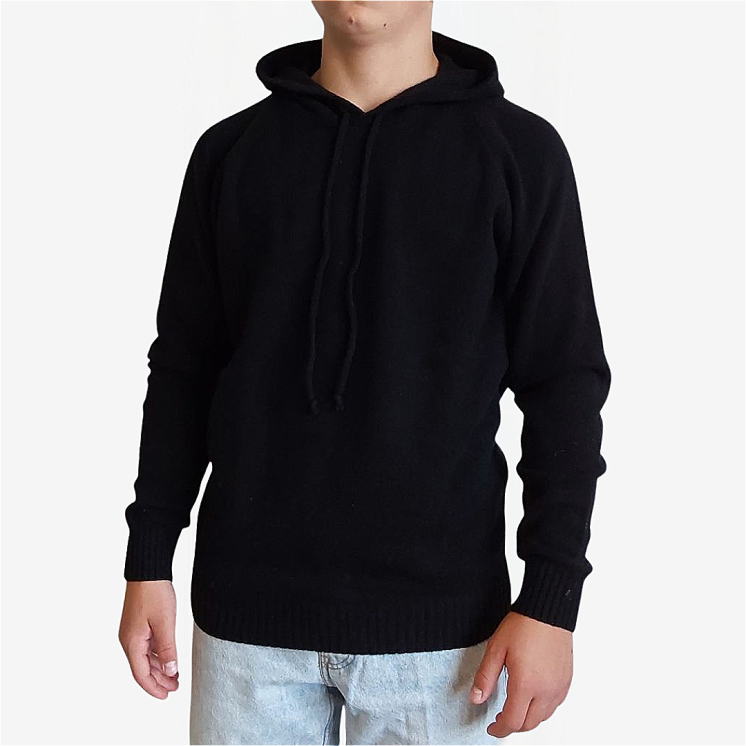 Pullover Unisex con Cappuccio  100% Cashmere