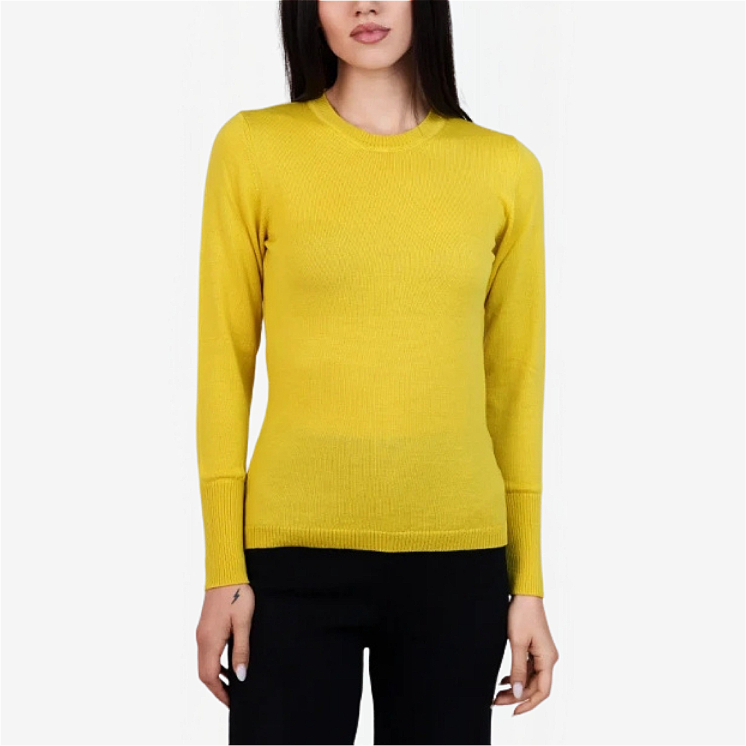 Col rond Femme 100% Laine Mérinos Extra-fin