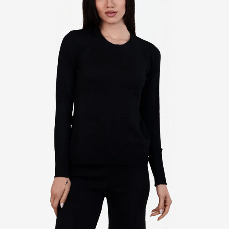 Col rond Femme 100% Laine Mérinos Extra-fin