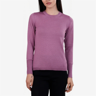 Col rond Femme 100% Laine Mérinos Extra-fin