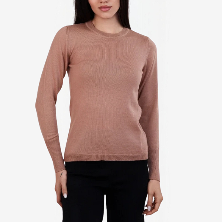 Girocollo Donna 100% Lana Merino Extrafine