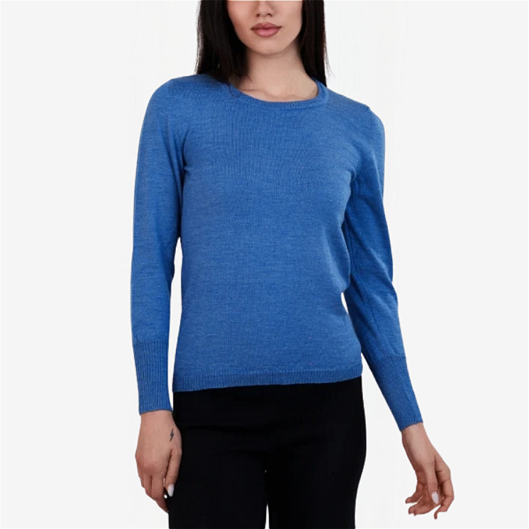 Col rond Femme 100% Laine Mérinos Extra-fin