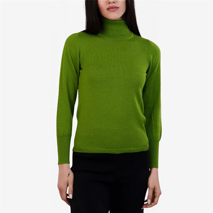 Women's Turtleneck Sweater 100% Extrafine Merino Wool