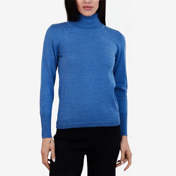 Women's Turtleneck Sweater 100% Extrafine Merino Wool