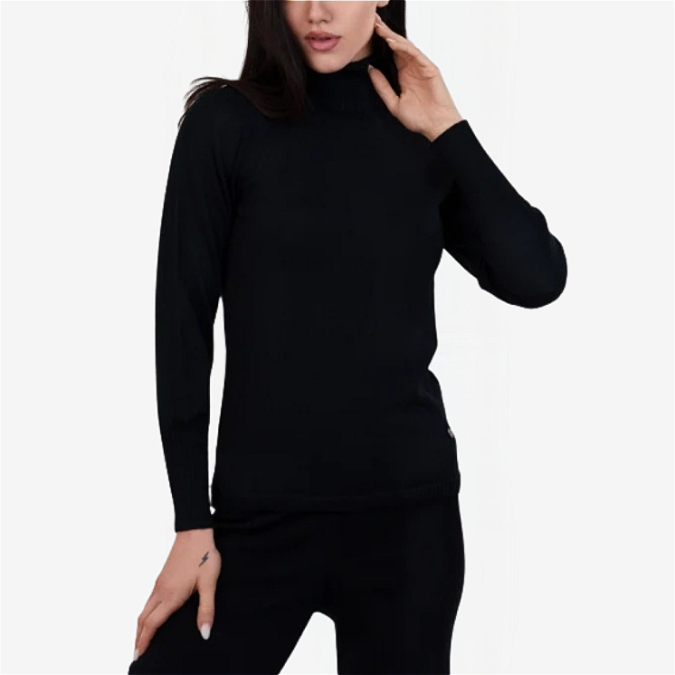 Pullover Femme Col Roulé 100% Laine mérinos Extra-fin