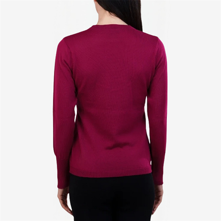 Collo a V Donna 100% Lana Merino Extrafine