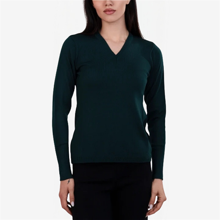 Collo a V Donna 100% Lana Merino Extrafine