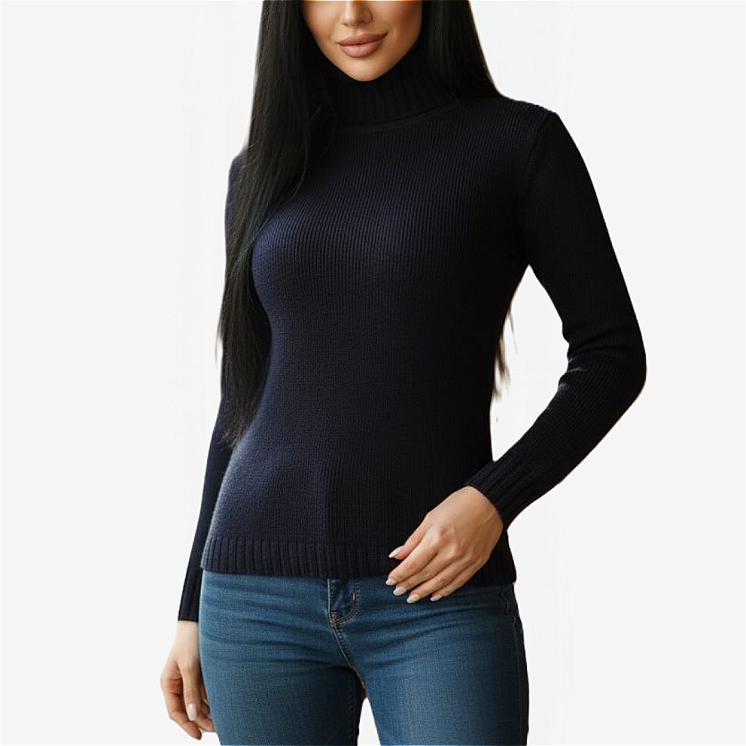 Women's Turtleneck Pullover 100% Cashmere