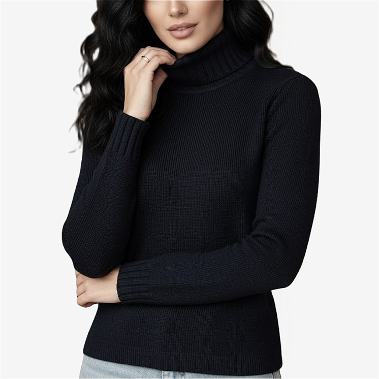 Women's Turtleneck Pullover 100% Cashmere