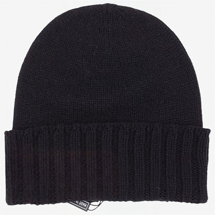 Cappello Bordo Coste 100% Cashmere