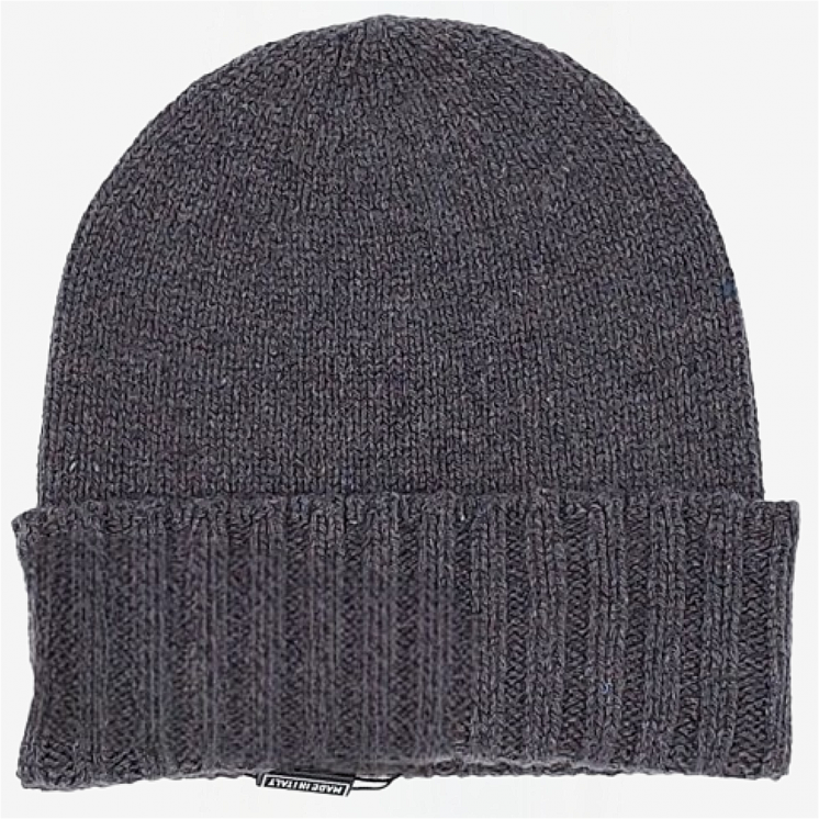 Cappello Bordo Coste 100% Cashmere