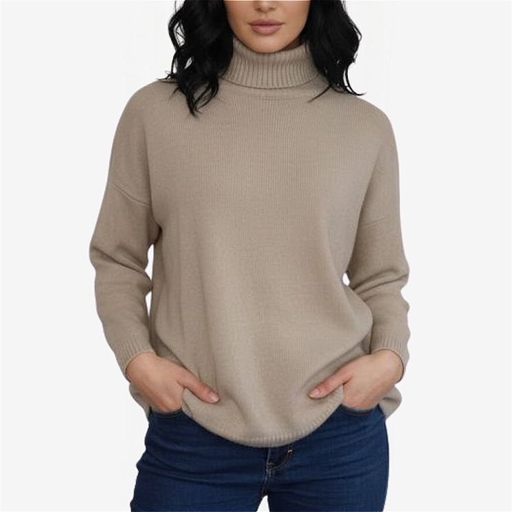 Pullover Donna Dolcevita Over 100% Cashmere