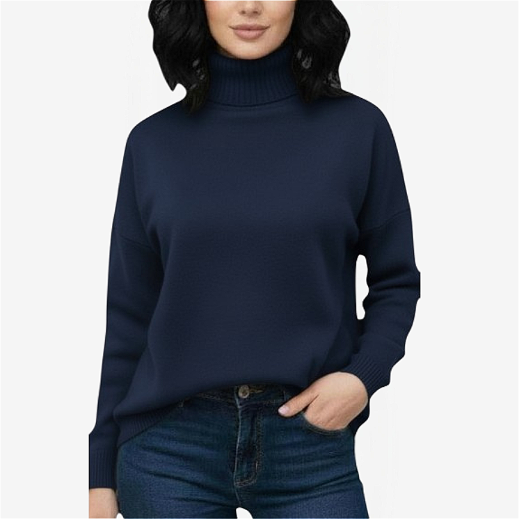 Women's Turtleneck Pullover Over 100% Cashmere