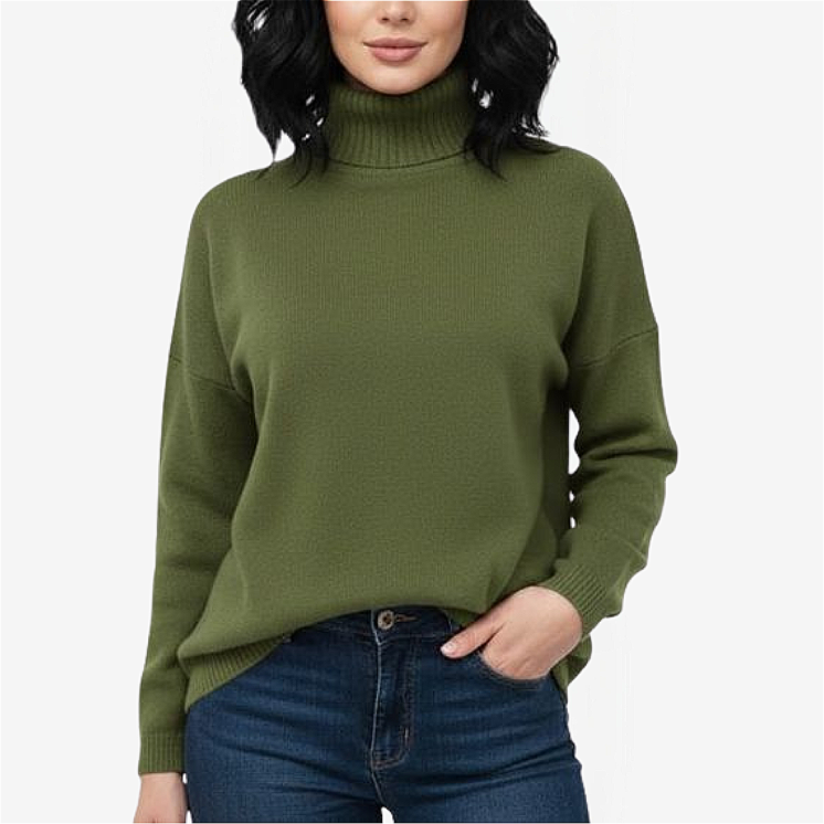Pullover Donna Dolcevita Over 100% Cashmere