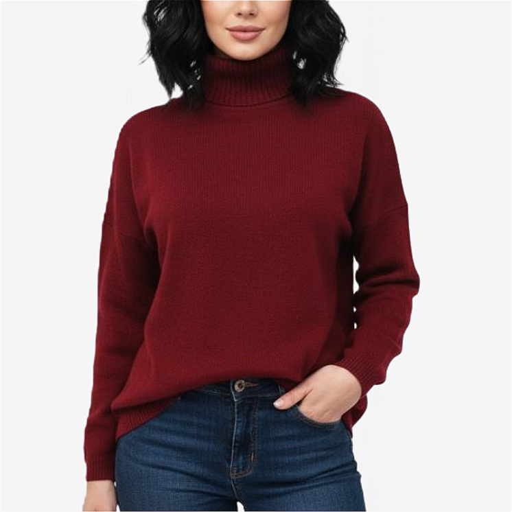 Pullover Donna Dolcevita Over 100% Cashmere