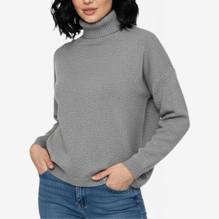 Women's Turtleneck Pullover Over 100% Cashmere