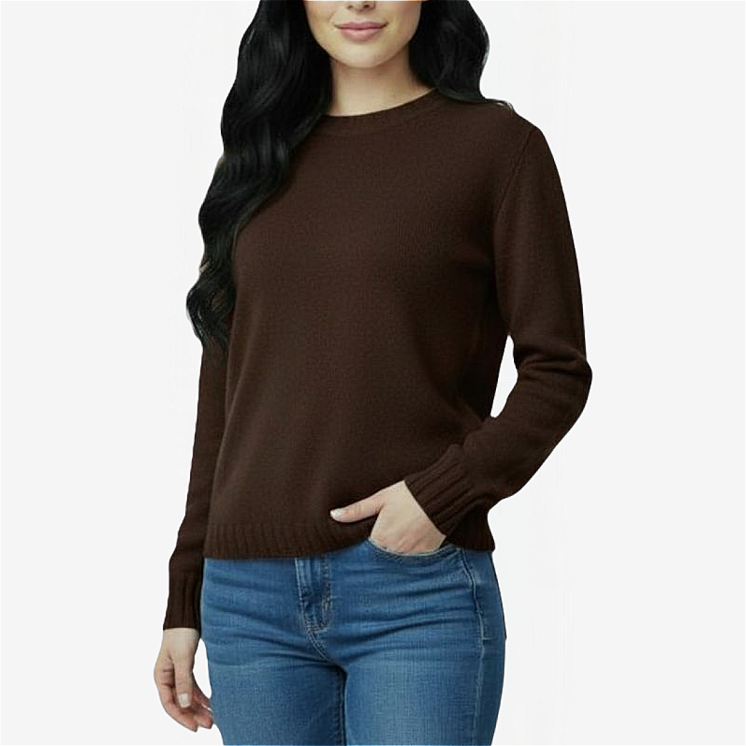 Women's Crewneck Pullover 100% Cachemire