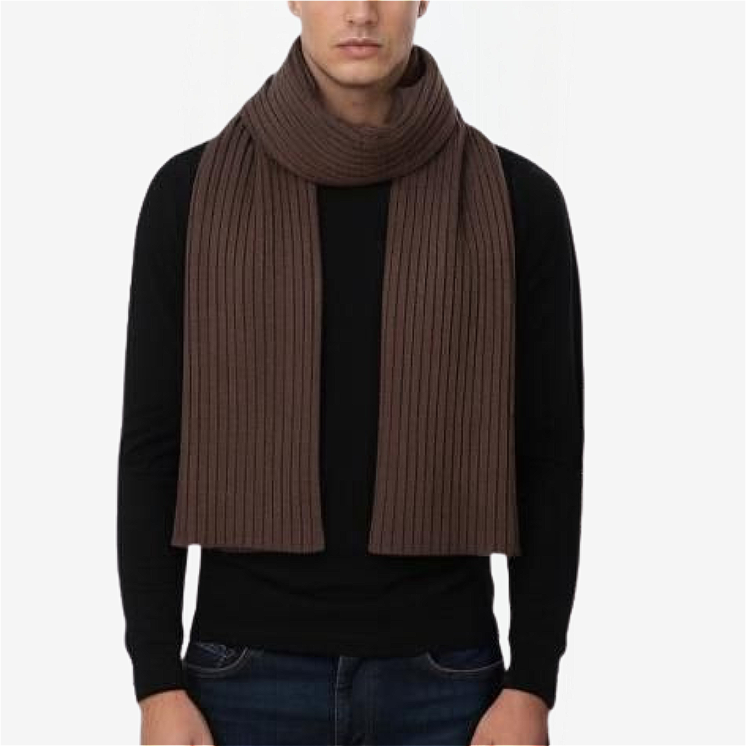 Ribbed Scarf 100% Cashmere