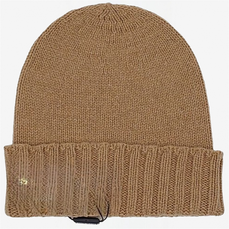 Cappello Bordo Coste 100% Cashmere