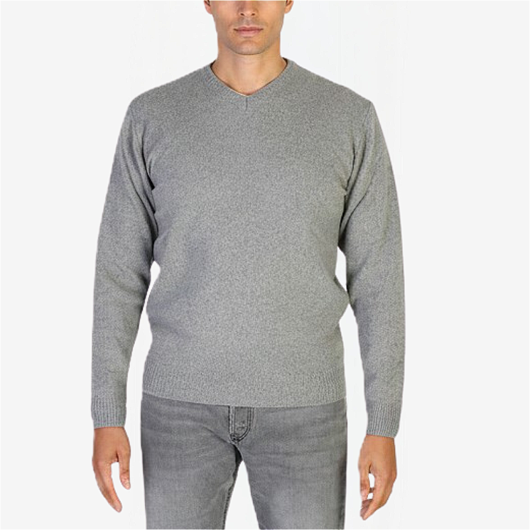 Pullover Uomo Scollo V  100% Cashmere