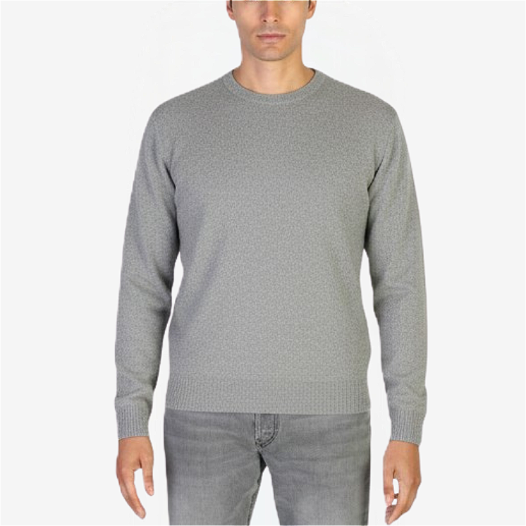 Pullover Uomo Girocollo 100% Cashmere.