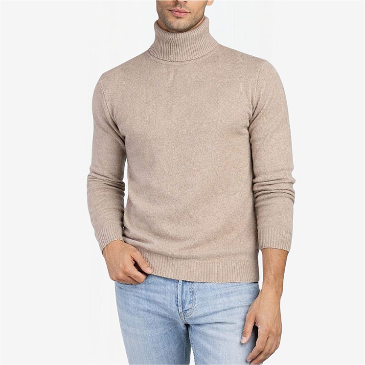 Pullover Uomo Dolcevita 100% Cashmere