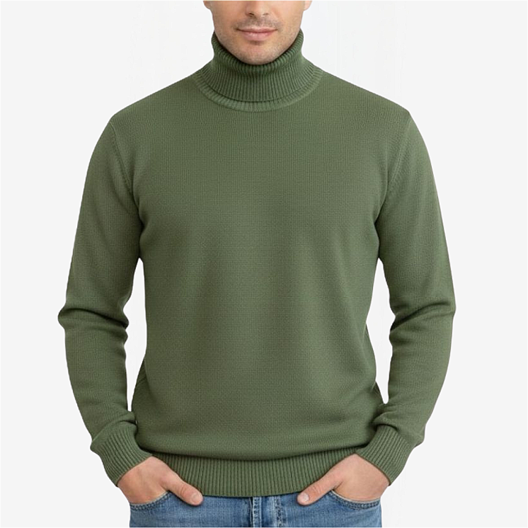 Men's Turtleneck Pullover 100% Cashmere