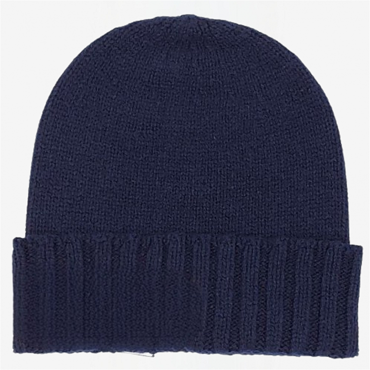 Cappello Bordo Coste 100% Cashmere