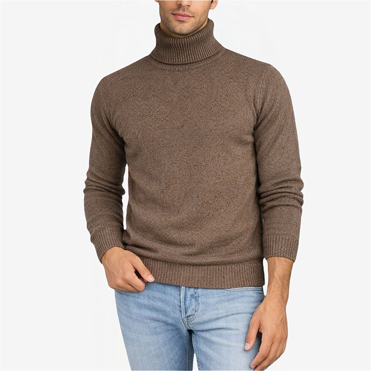 Pullover Uomo Dolcevita 100% Cashmere