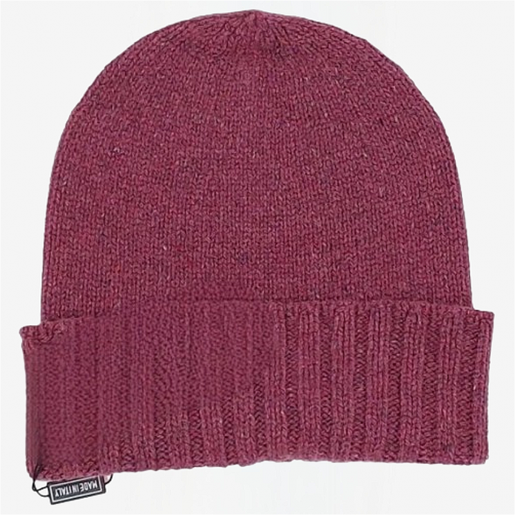 Cappello Bordo Coste 100% Cashmere