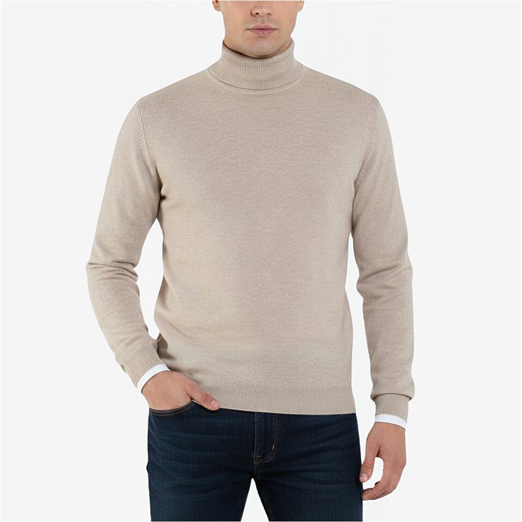 Pullover Light Uomo Dolcevita 100% Cashmere