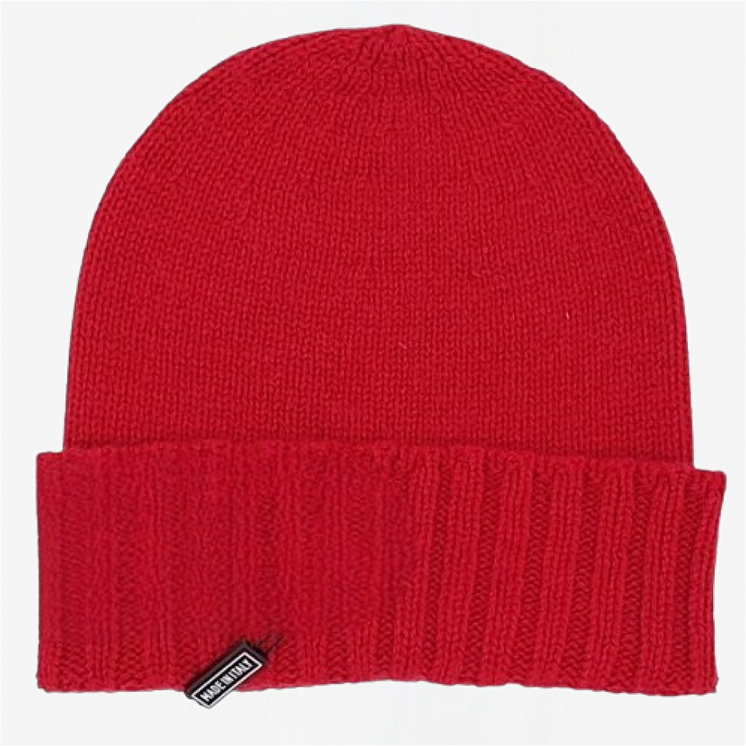 Cappello Bordo Coste 100% Cashmere