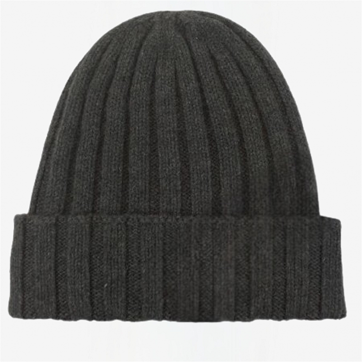 Ribbed Hat 100% Cashmere