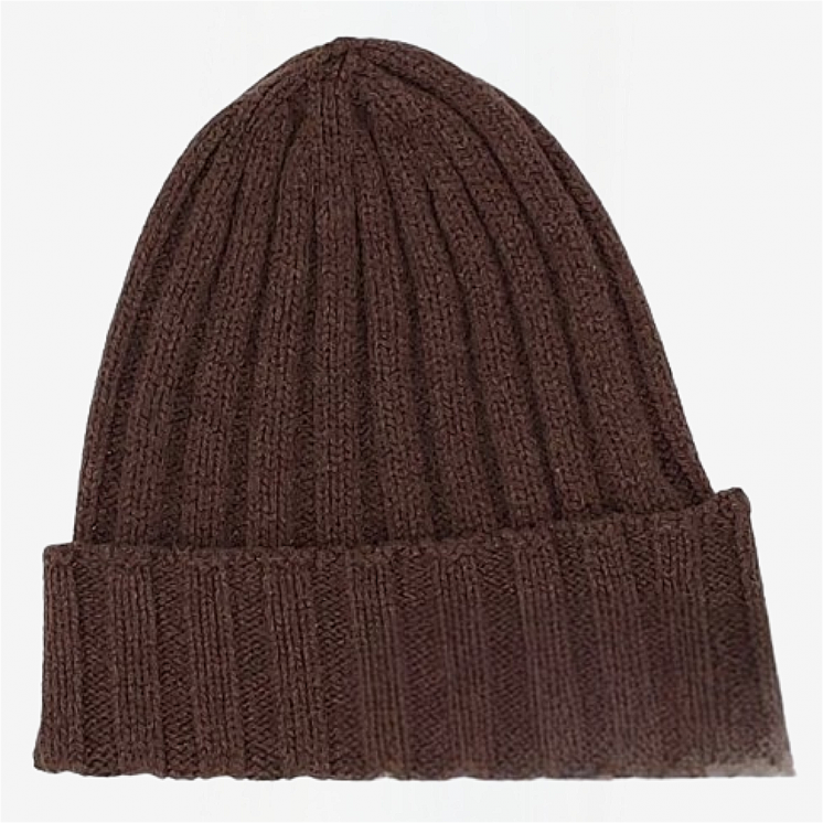 Ribbed Hat 100% Cashmere