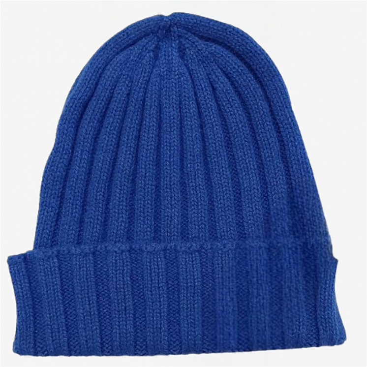 Ribbed Hat 100% Cashmere