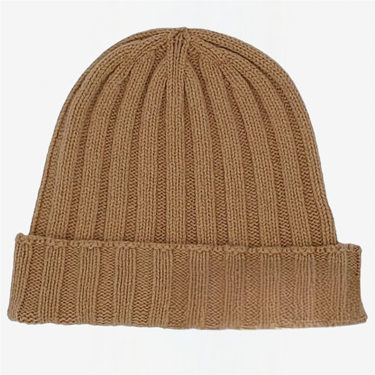 Ribbed Hat 100% Cashmere