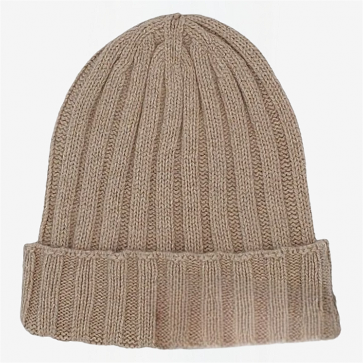 Ribbed Hat 100% Cashmere