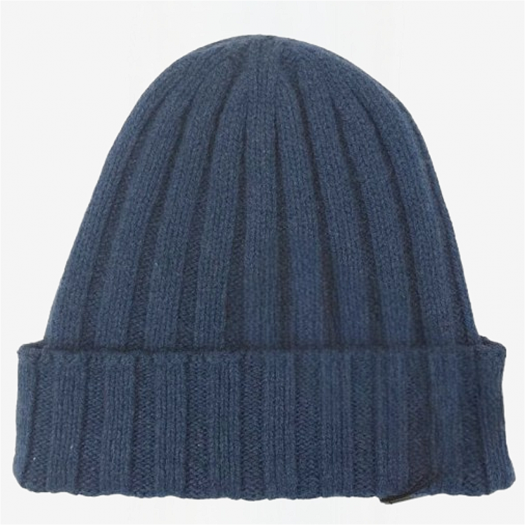 Ribbed Hat 100% Cashmere