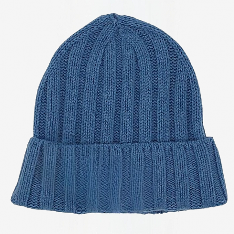 Ribbed Hat 100% Cashmere